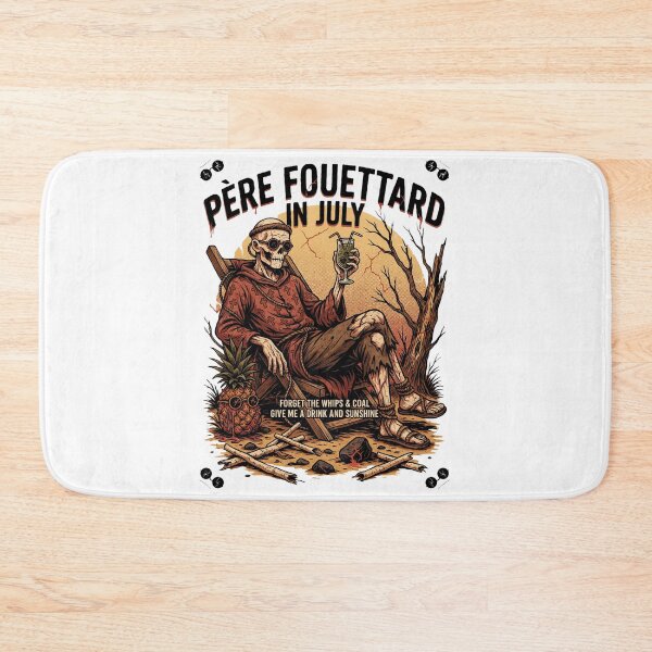 Item preview, Père Fouettard In July – Dark Christmas Folklore Skeleton Horror Funny Beach Shirt V1 designed and sold by DarylWelsh2024.