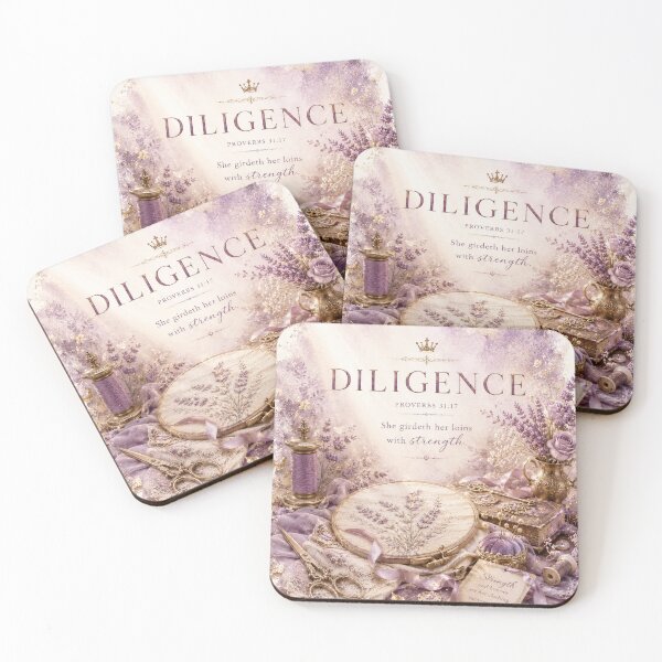 Item preview, Chapter 31 17 Faith Art Vintage Embroidery Lavender Purple Gold designed and sold by mizuNgrace.