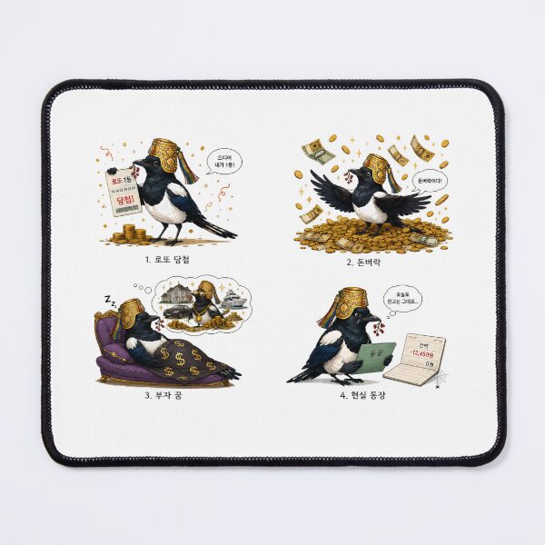 Item preview, Money Shower Noble Chorangi Magpie Sticker Set | Lucky Korean Folk Bird Stickers designed and sold by K-Tradition.
