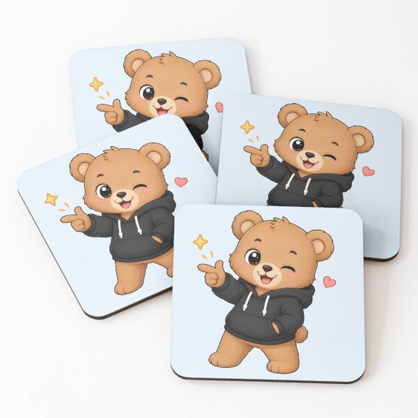 Item preview, Cute Kawaii Teddy Bear Wearing Hoodie designed and sold by Seculinator.