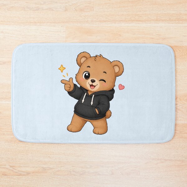 Item preview, Cute Kawaii Teddy Bear Wearing Hoodie designed and sold by Seculinator.