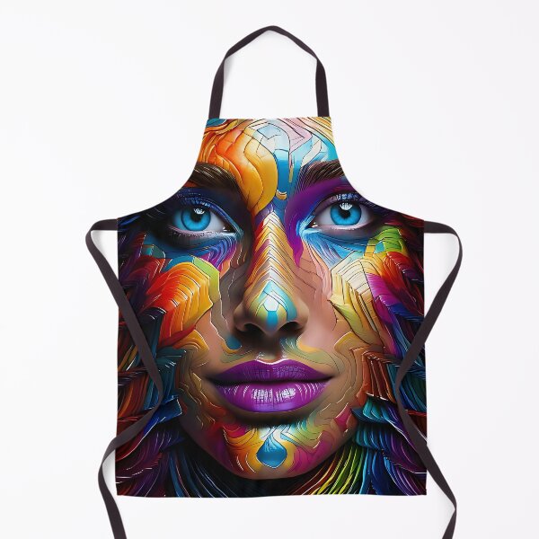 Item preview, Abstract Geometric Fusion Portrait Collection designed and sold by ToxicInkArt.