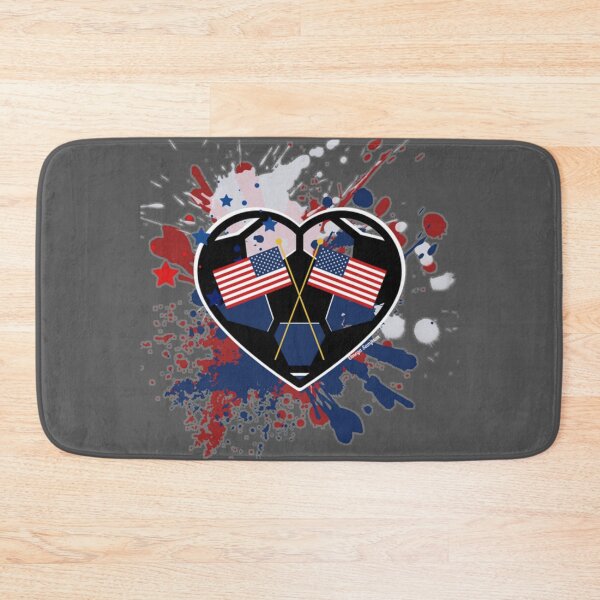 Item preview, USA Flags Soccer Heart designed and sold by artbyomega.