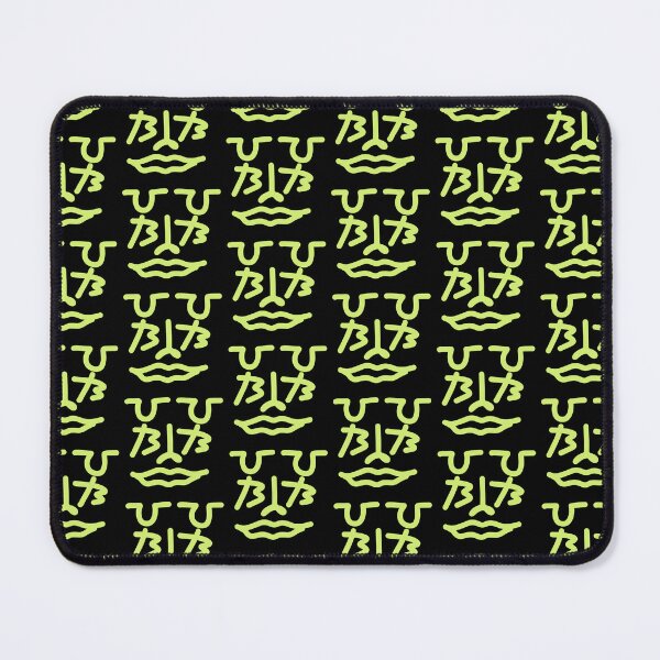 Item preview, Lime Green Abstract Doodle Face – Playful Minimalist Character designed and sold by felipemaldonadoart.