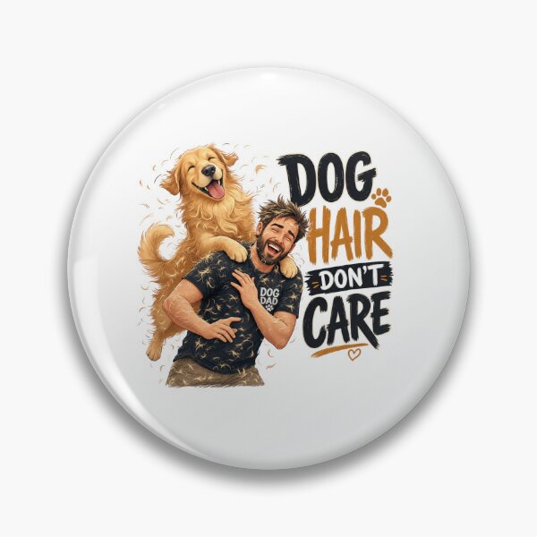 Item preview, Dog Hair Don't Care Golden Retriever Dog Dad Funny T-Shirt designed and sold by Ashley critters.