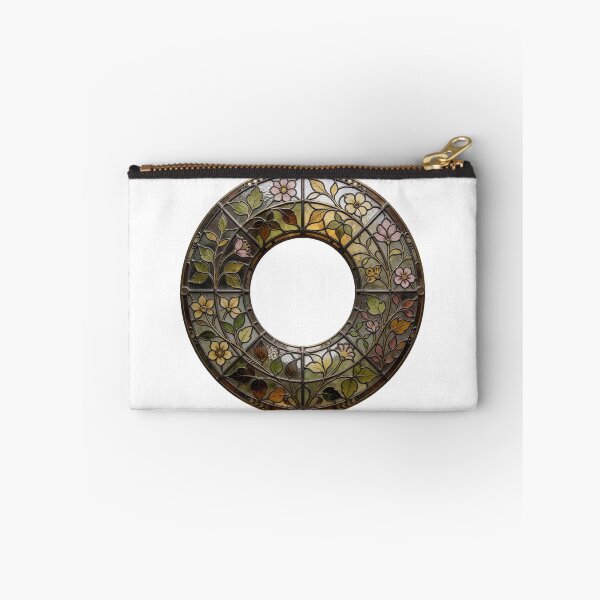 Item preview, Stained Glass Wreath Sticker | Circular Floral Window Art designed and sold by AillustriaAK.