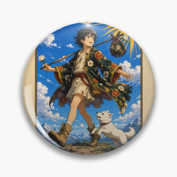Item preview, Tarot card the Fool (愚者) in anime style designed and sold by ProjecTees.
