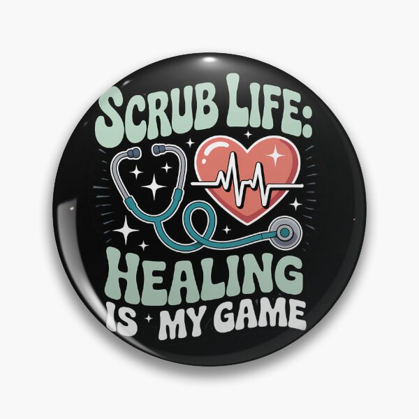Item preview, Scrub Life Healing Is My Game Nurse Healthcare Shirt designed and sold by Raw Tigers.
