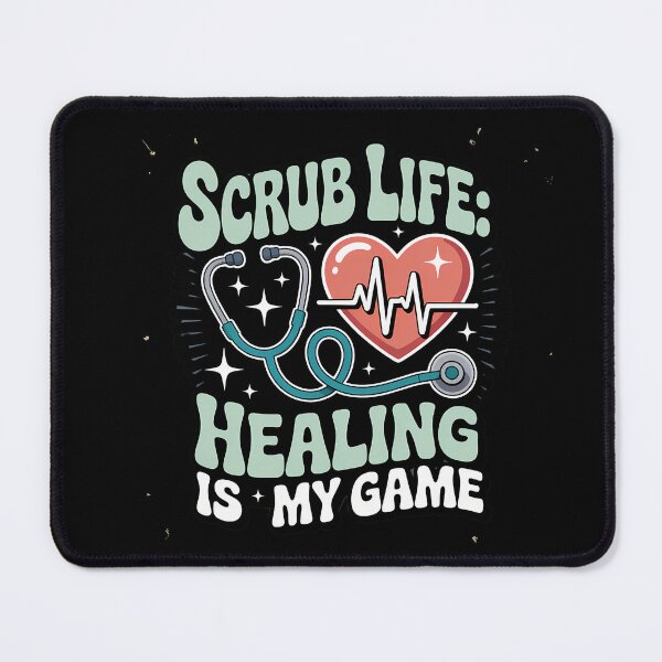 Item preview, Scrub Life Healing Is My Game Nurse Healthcare Shirt designed and sold by Raw Tigers.
