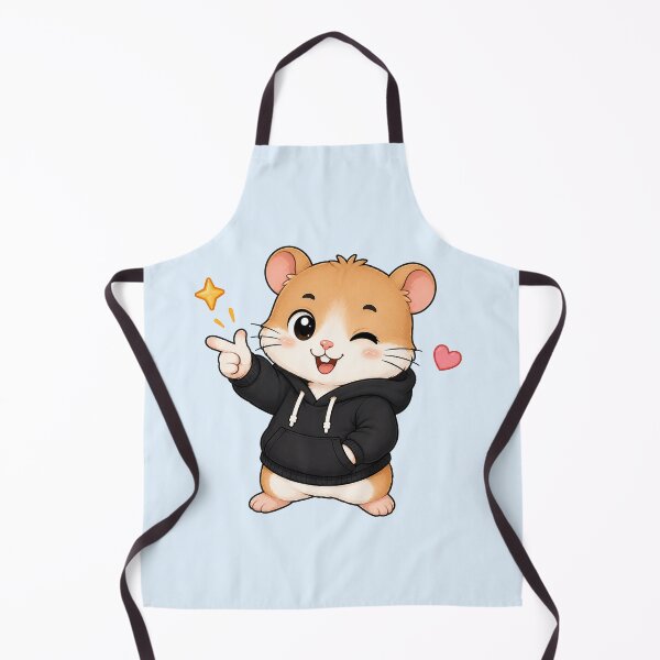 Item preview, Cute Kawaii Hamster Wearing Hoodie designed and sold by Seculinator.