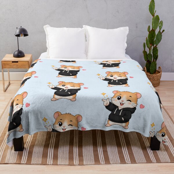 Item preview, Cute Kawaii Hamster Wearing Hoodie designed and sold by Seculinator.