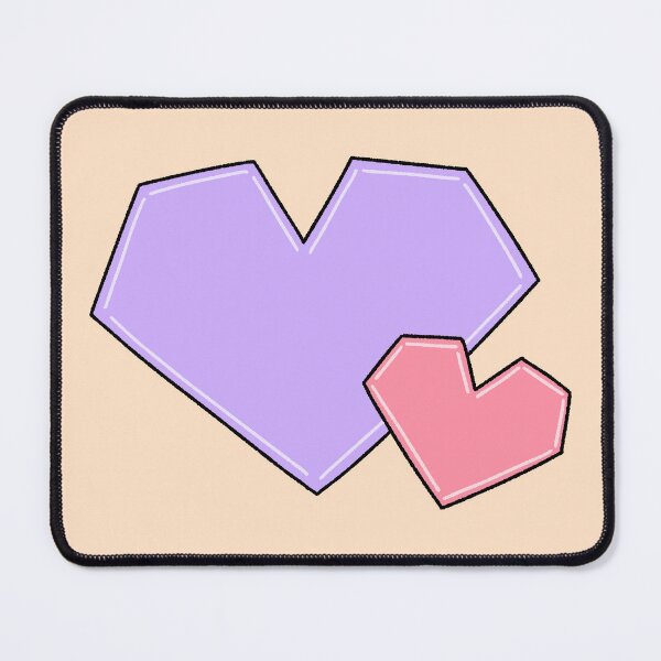 Item preview, Cute Purple and Pink Geometric Hearts Illustration designed and sold by ubborn.