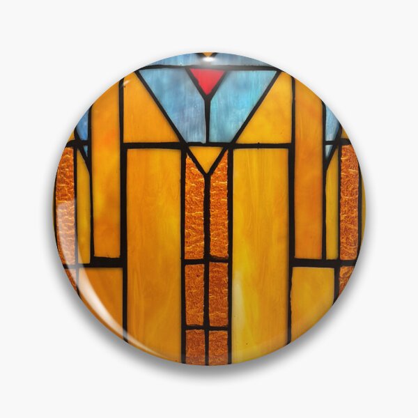Aperçu de l'œuvre Vitrail Prairie style Frank Lloyd Wright créée et vendue par BlueLineLAX.