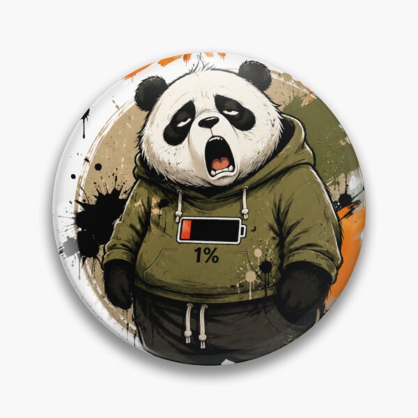 Item preview, Panda Bearly Functioning Funny Art designed and sold by BagFactoryUK.