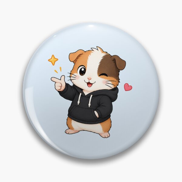 Item preview, Cute Kawaii Guinea Pig Wearing Hoodie designed and sold by Seculinator.