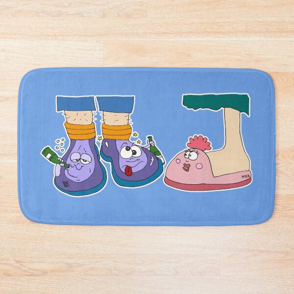 Item preview, Funny Drunk Shoes Cartoon | Cute Awkward Hangover Slippers Meme designed and sold by MyxaART.