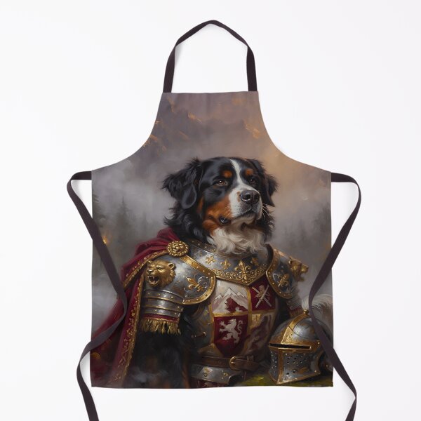 Item preview, Noble Bernese Mountain Dog Knight Portrait designed and sold by cr6zym1nd.