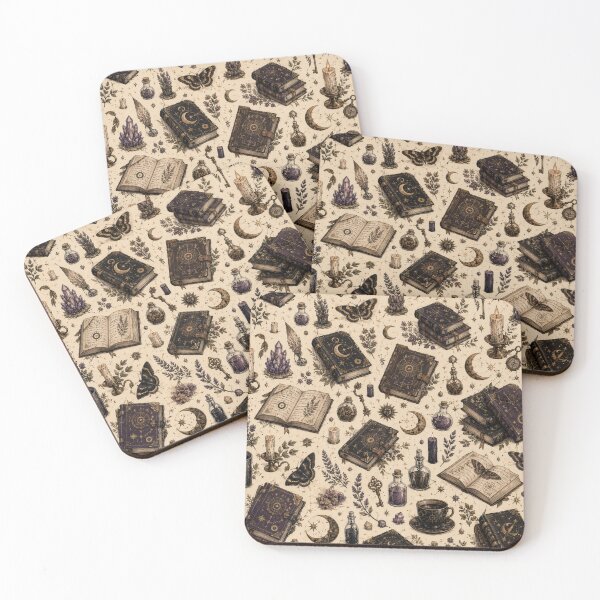 Item preview, Dark Academia Witchcore Magic Pattern designed and sold by 0606PM.