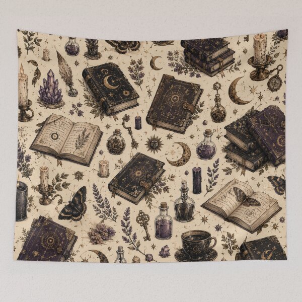 Item preview, Dark Academia Witchcore Magic Pattern designed and sold by 0606PM.