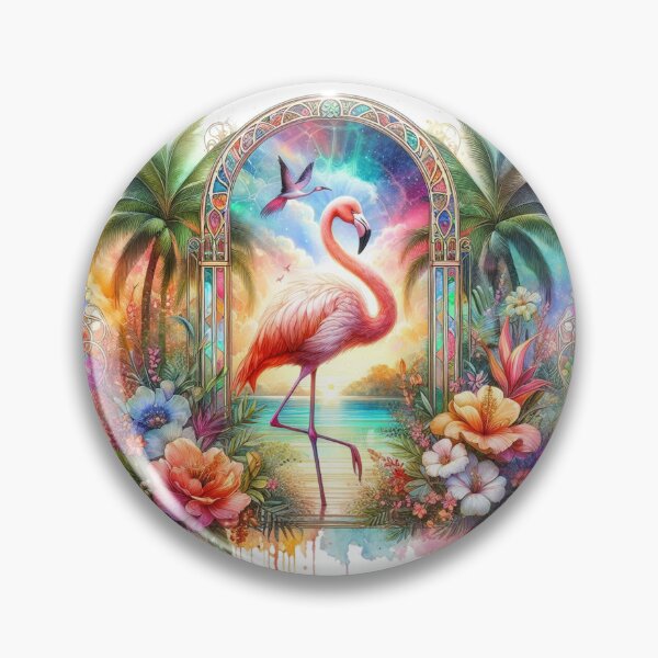 Item preview, The Radiant Lake of Flamingo Dreams designed and sold by EdicrisR.
