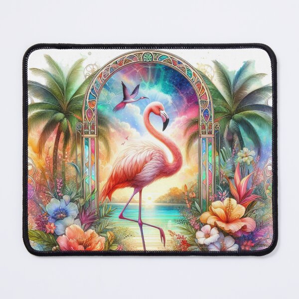 Item preview, The Radiant Lake of Flamingo Dreams designed and sold by EdicrisR.