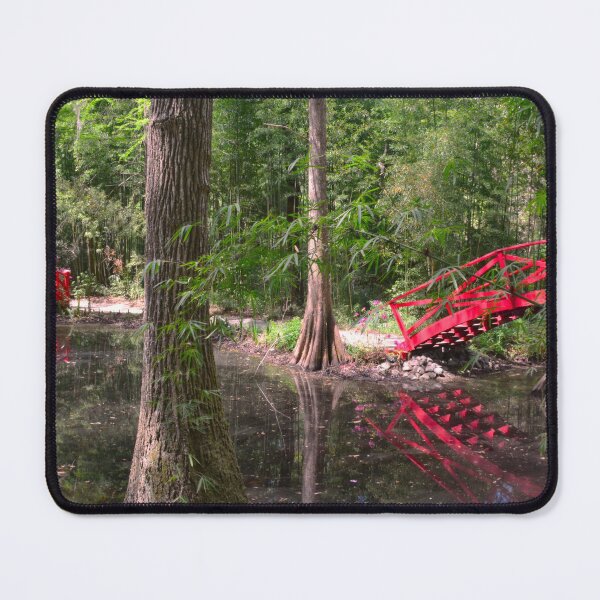 Item preview, Two Little Red Bridges At Magnolia Plantation Gardens  designed and sold by LisaWootenPhoto.