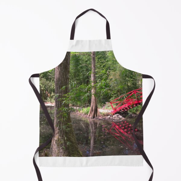 Item preview, Two Little Red Bridges At Magnolia Plantation Gardens designed and sold by LisaWootenPhoto.