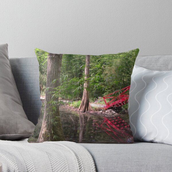 Item preview, Two Little Red Bridges At Magnolia Plantation Gardens  designed and sold by LisaWootenPhoto.