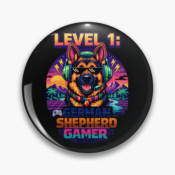 Item preview, GERMAN SHEPHERD GAMER designed and sold by IndieQuill .