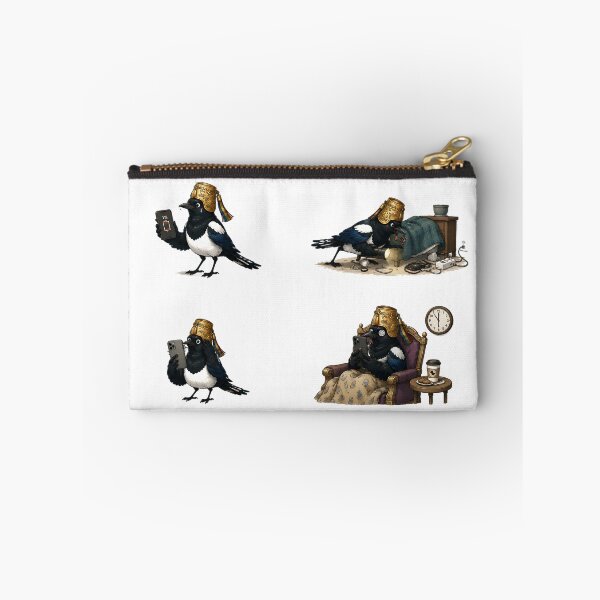 Item preview, Smartphone Addict Noble Chorangi Magpie Sticker Set | Funny Korean Folk Satire designed and sold by K-Tradition.