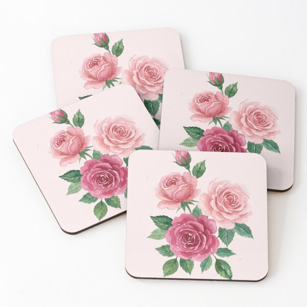 Item preview, Romantic Dusty Rose and Pink Floral Illustration designed and sold by wissal.studio.