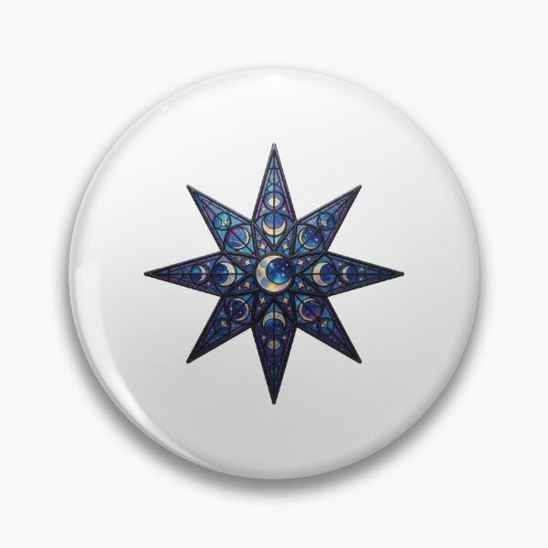 Item preview, Stained Glass Star Sticker | Celestial Window Art designed and sold by AillustriaAK.