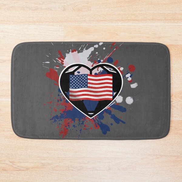 Item preview, USA Flag Soccer Heart designed and sold by artbyomega.