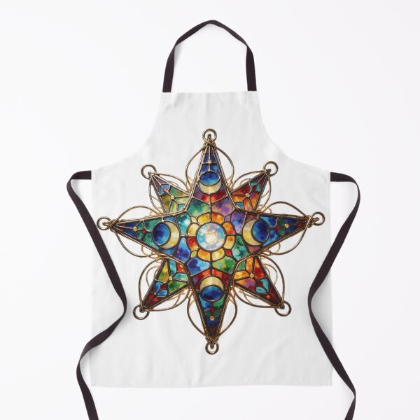 Item preview, Stained Glass Star Sticker | Celestial Window Art designed and sold by AillustriaAK.