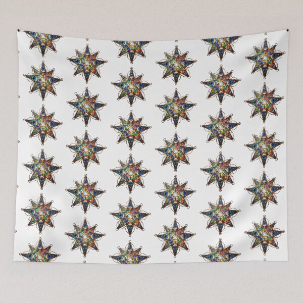 Item preview, Stained Glass Star Sticker | Celestial Window Art designed and sold by AillustriaAK.