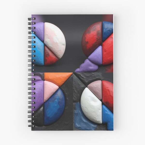 Item preview, broken circles plaster C colorful geometric abstract design designed and sold by SmashingDeals.