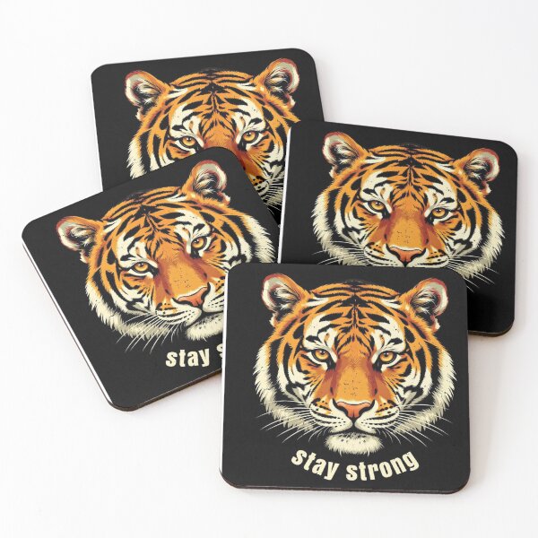 Item preview, Majestic Bengal Tiger Face Illustration Wildlife Art designed and sold by Sima Designs.