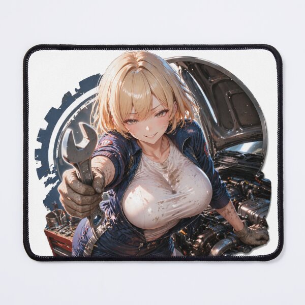 Item preview, Anime Mechanic Girl – Automotive Waifu designed and sold by Ericks0087.