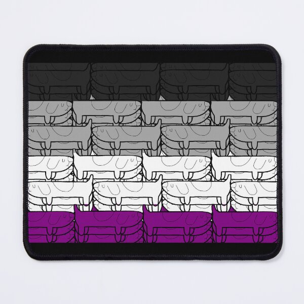 Item preview, Asexual Long Dog Pride Flag designed and sold by JammerSammer.