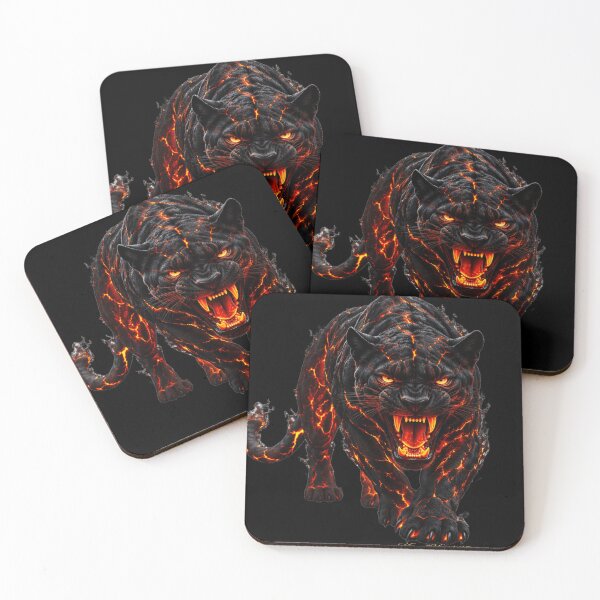 Item preview, Cosmic Panther Guardian – Dark Energy Spirit Animal Art designed and sold by KingofHearts25.