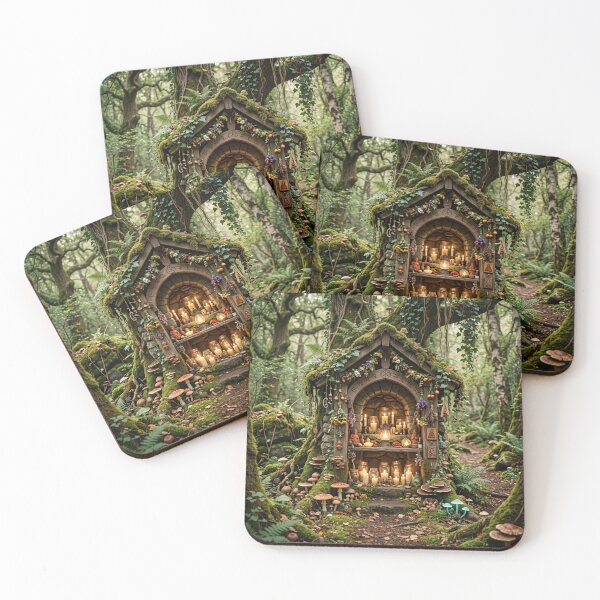 Artikelvorschau, Woodland Shrine of Moss and Candles entworfen und verkauft von ASTRAL ART LAB.
