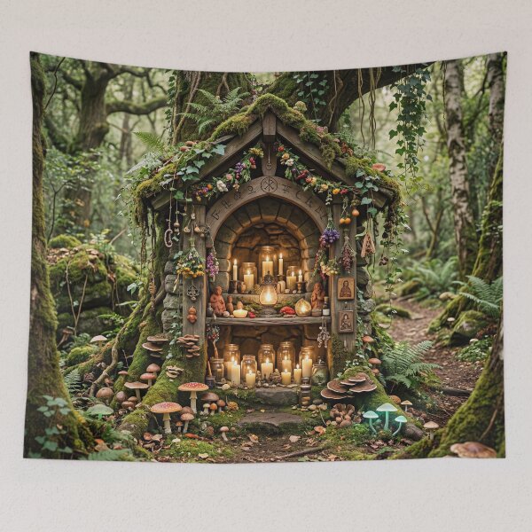 Item preview,  Woodland Shrine of Moss and Candles designed and sold by ASTRAL ART LAB.
