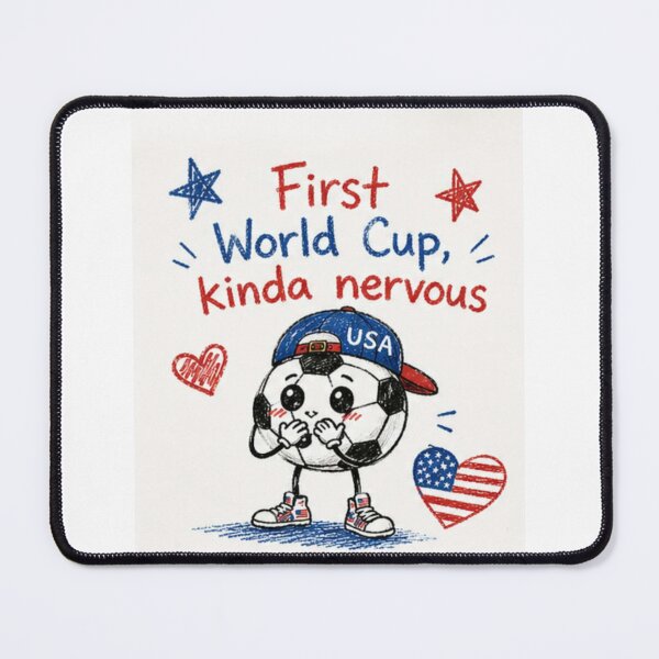Item preview, First World Cup, Kinda Nervous Team USA designed and sold by LumaLine.