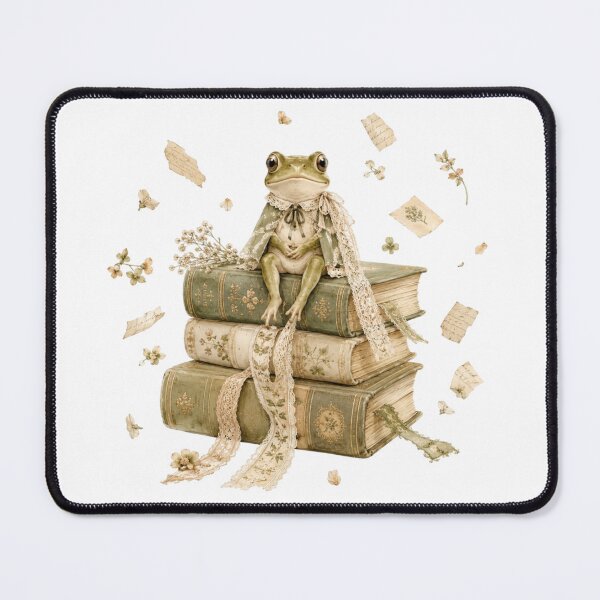 Item preview, Dark Academia Frog Vintage Books Goblincore Aesthetic designed and sold by AQUILAKREO.