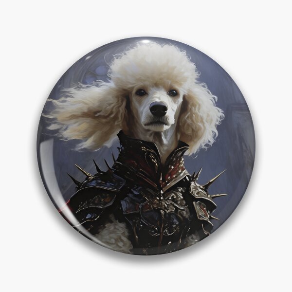 Item preview, Majestic Poodle Knight Gothic Fantasy Portrait designed and sold by cr6zym1nd.