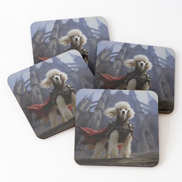 Item preview, Majestic Poodle Knight Gothic Fantasy Portrait designed and sold by cr6zym1nd.