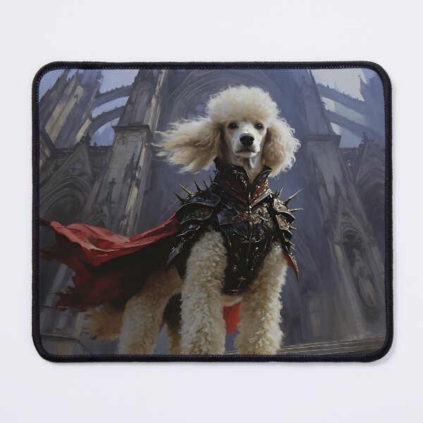 Item preview, Majestic Poodle Knight Gothic Fantasy Portrait designed and sold by cr6zym1nd.
