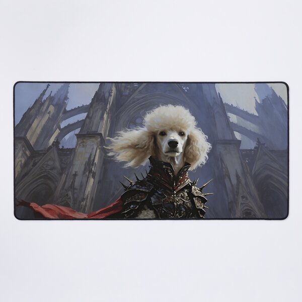 Item preview, Majestic Poodle Knight Gothic Fantasy Portrait designed and sold by cr6zym1nd.