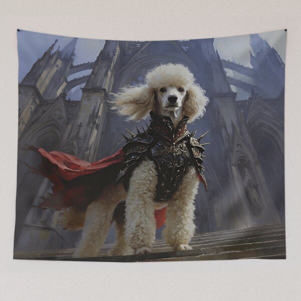 Item preview, Majestic Poodle Knight Gothic Fantasy Portrait designed and sold by cr6zym1nd.
