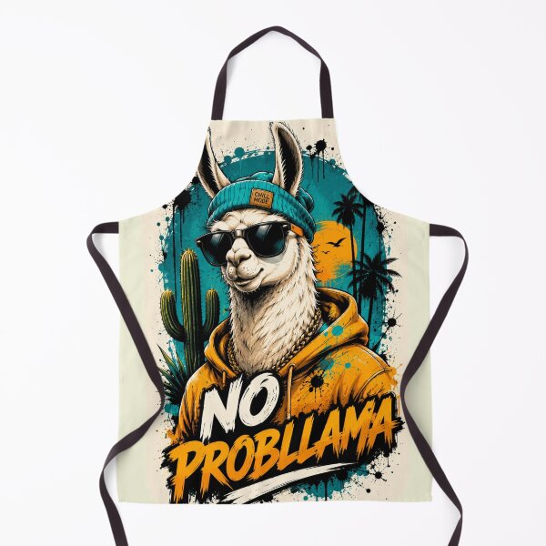 Item preview, No Probllama Funny Llama Design designed and sold by BagFactoryUK.